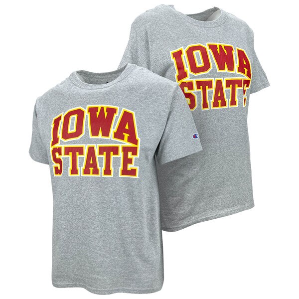 Champion® Iowa State Stacked Gray T-Shirt